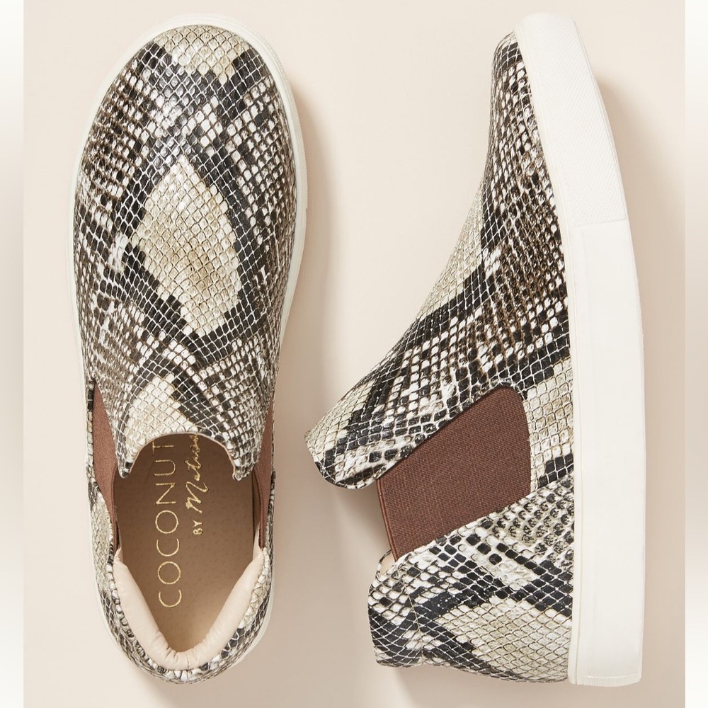 Coconuts by Matisse Harlan Embroidered Leather Sneakers (Anthropologie)